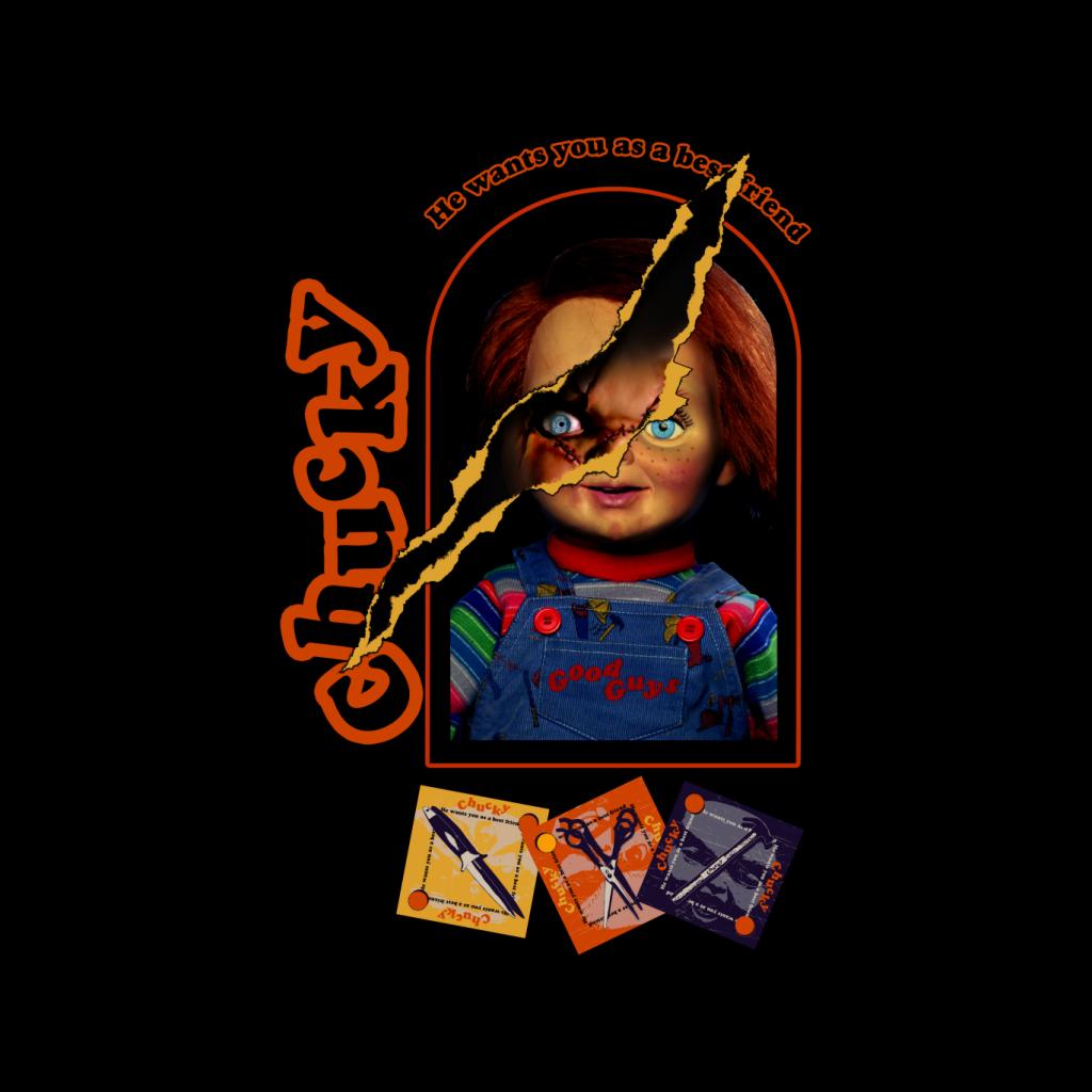 Child's Play Chucky He Wants You As A Best Friend Men's T-Shirt-ALL + EVERY