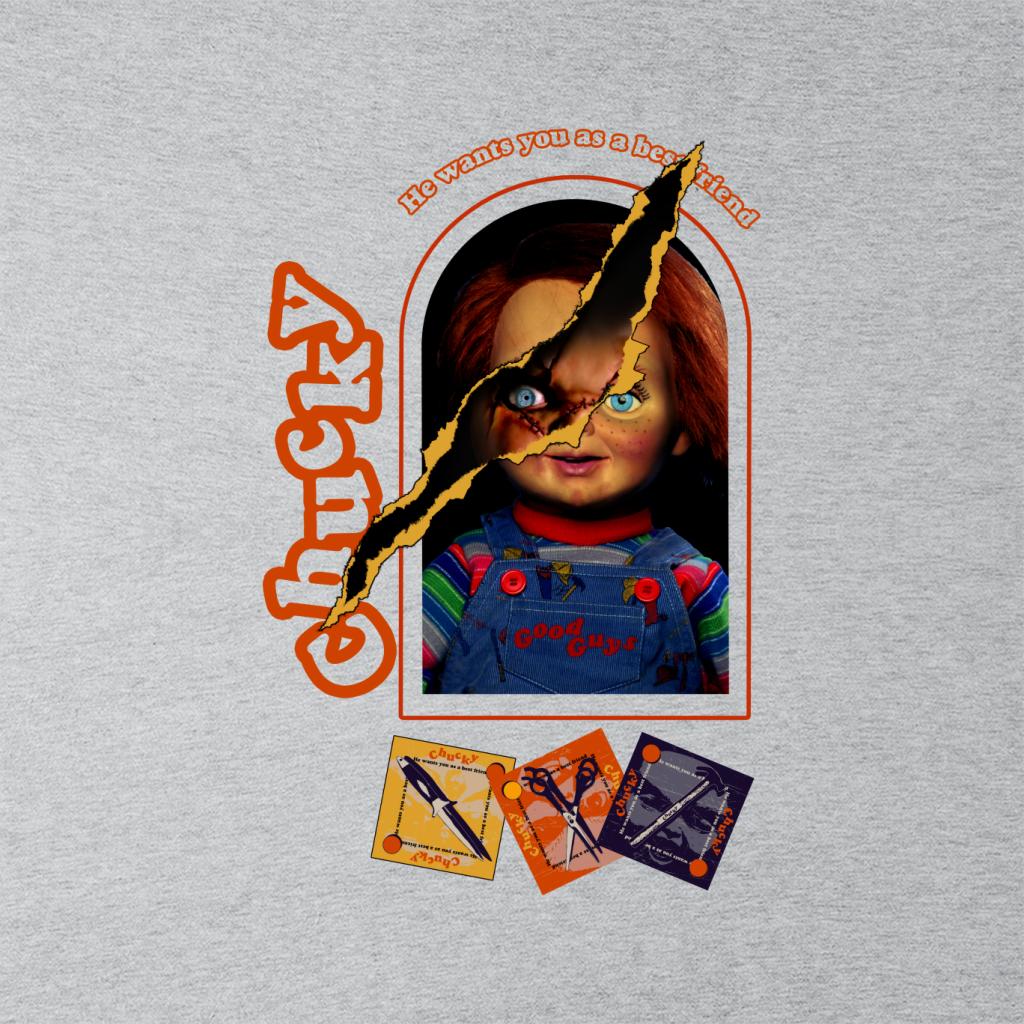 Child's Play Chucky He Wants You As A Best Friend Men's T-Shirt-ALL + EVERY