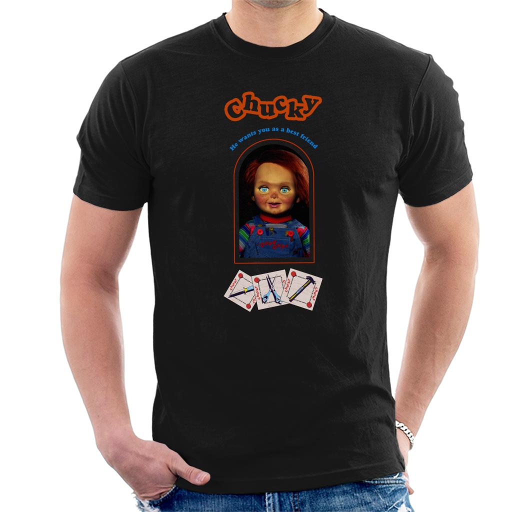 Chucky He Wants You As A Best Friend Men's T-Shirt-ALL + EVERY