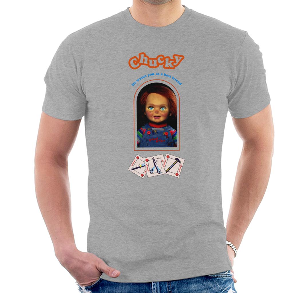 Chucky He Wants You As A Best Friend Men's T-Shirt-ALL + EVERY