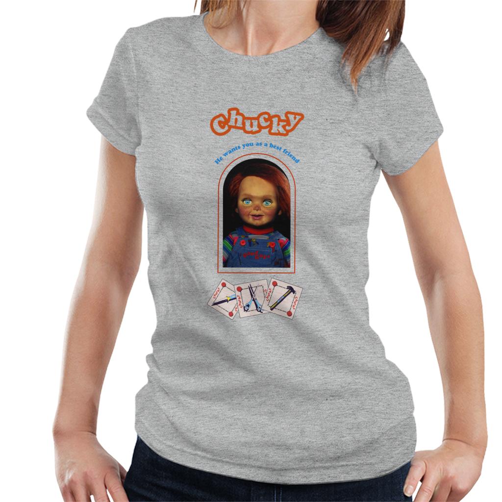 Chucky He Wants You As A Best Friend Women's T-Shirt-ALL + EVERY