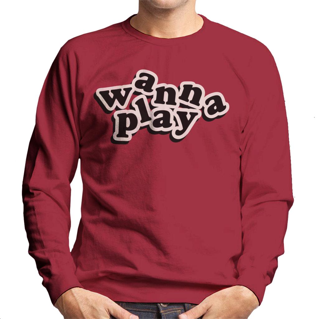 Child's Play Chucky Wanna Play Playful Font Men's Sweatshirt-ALL + EVERY