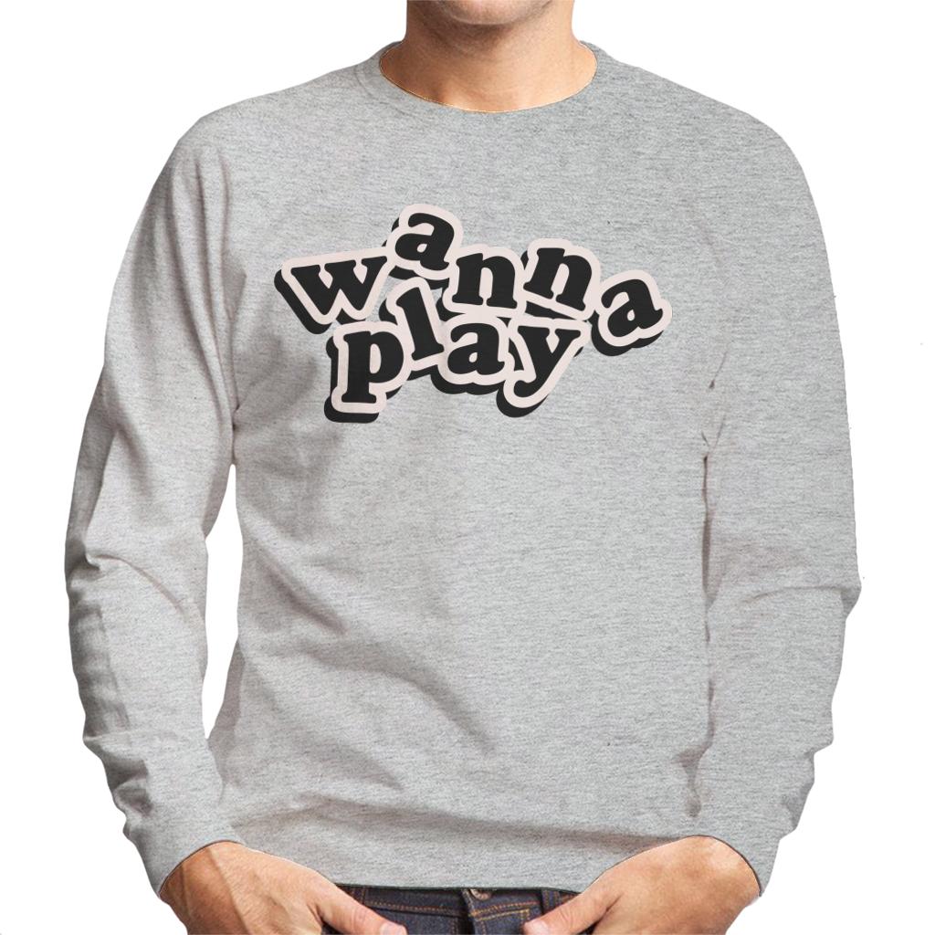 Child's Play Chucky Wanna Play Playful Font Men's Sweatshirt-ALL + EVERY