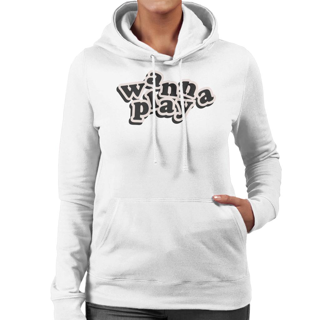 Child's Play Chucky Wanna Play Playful Font Women's Hooded Sweatshirt-ALL + EVERY