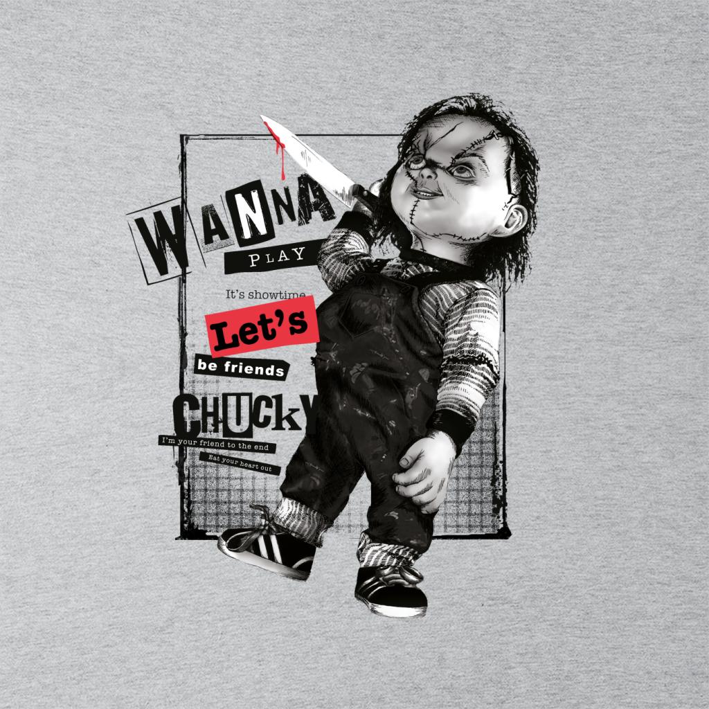 Chucky Wanna Play Its Showtime Lets Be Friends Women's T-Shirt-ALL + EVERY