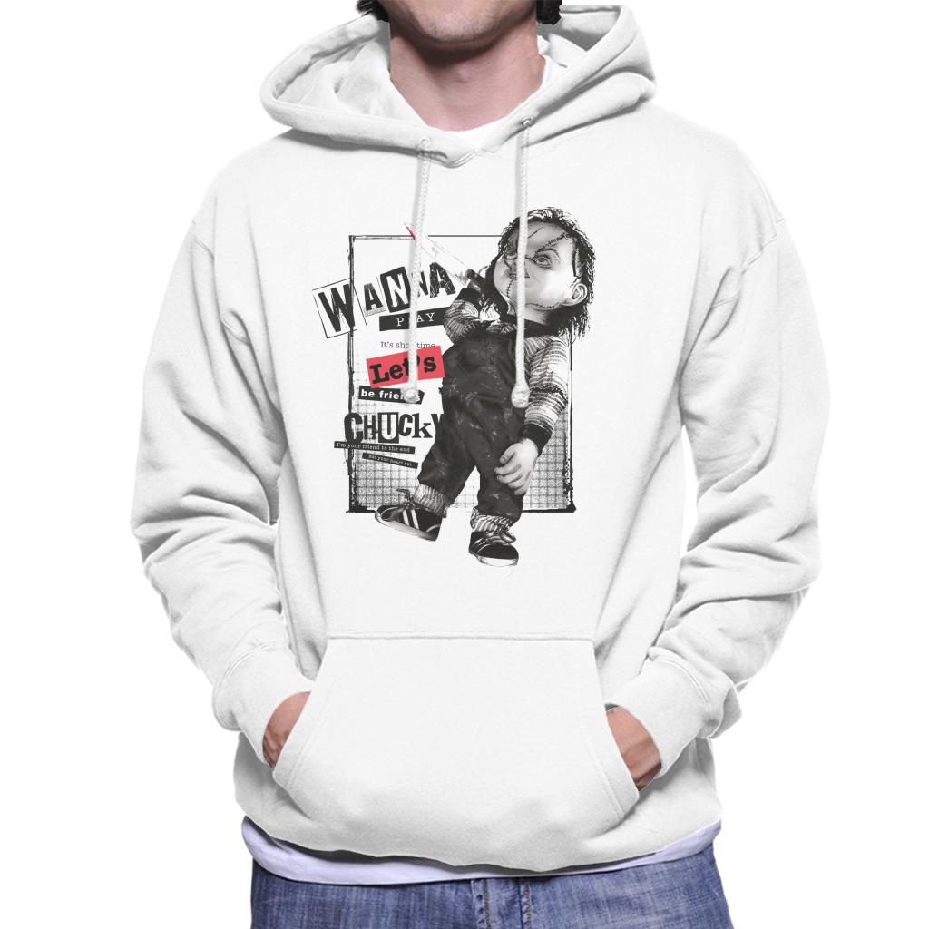 Chucky Wanna Play Its Showtime Lets Be Friends Men's Hooded Sweatshirt-ALL + EVERY