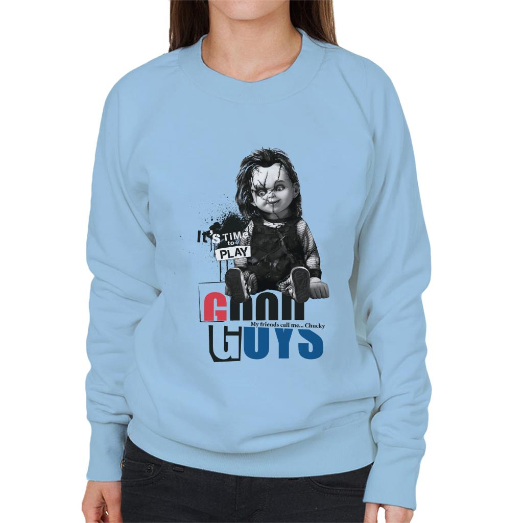 Chucky Good Guys Women's Sweatshirt-ALL + EVERY