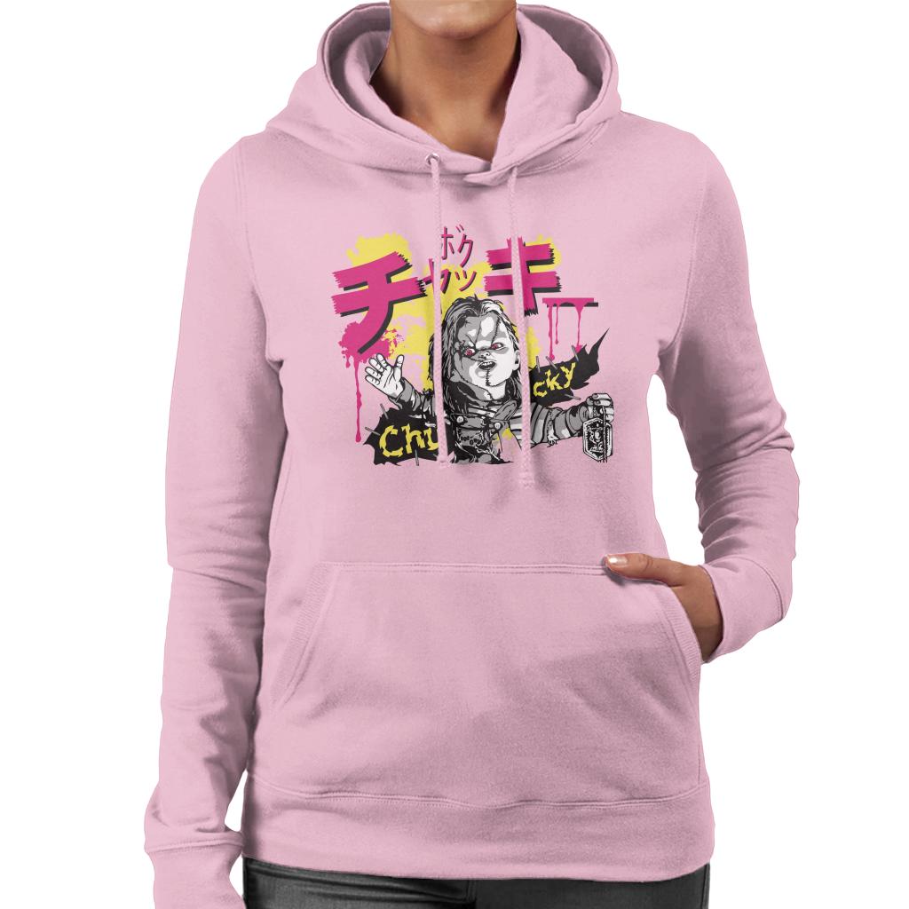 Chucky Kanji Women's Hooded Sweatshirt-ALL + EVERY