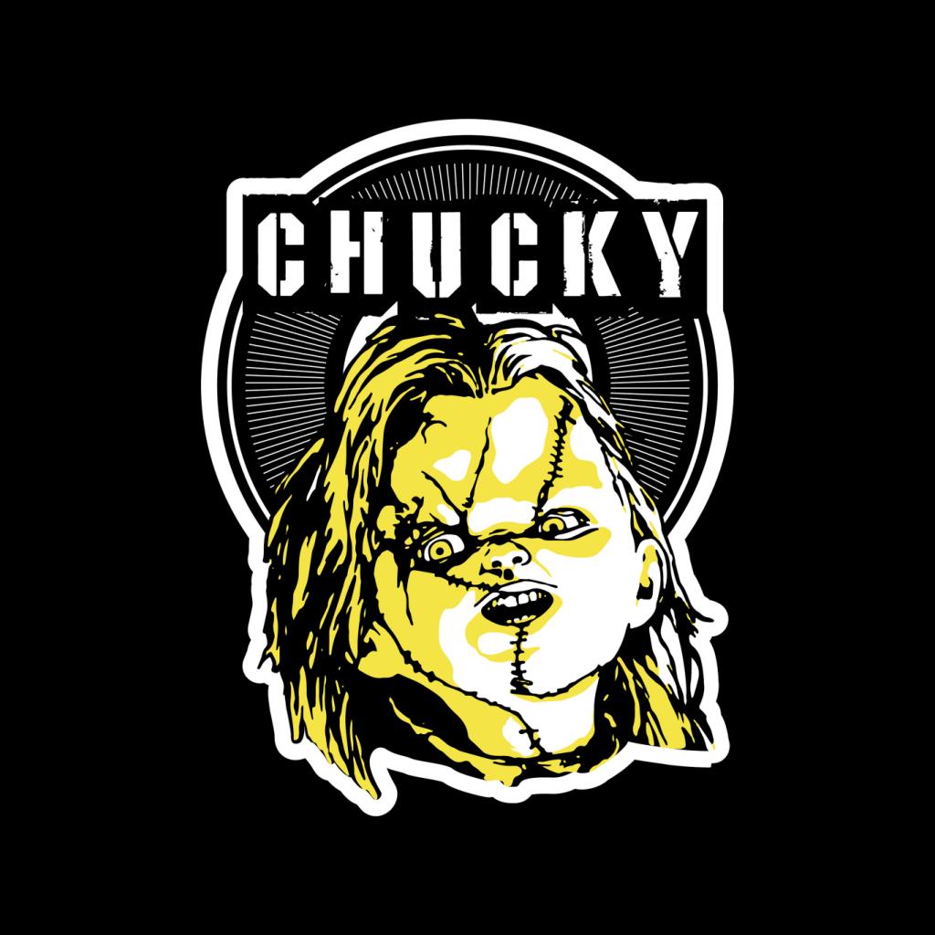 Chucky Negative Character Head Men's T-Shirt-ALL + EVERY