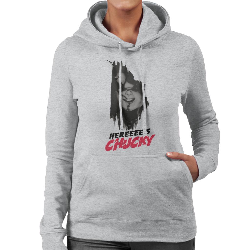 Chucky Hereeees Chucky Women's Hooded Sweatshirt-ALL + EVERY