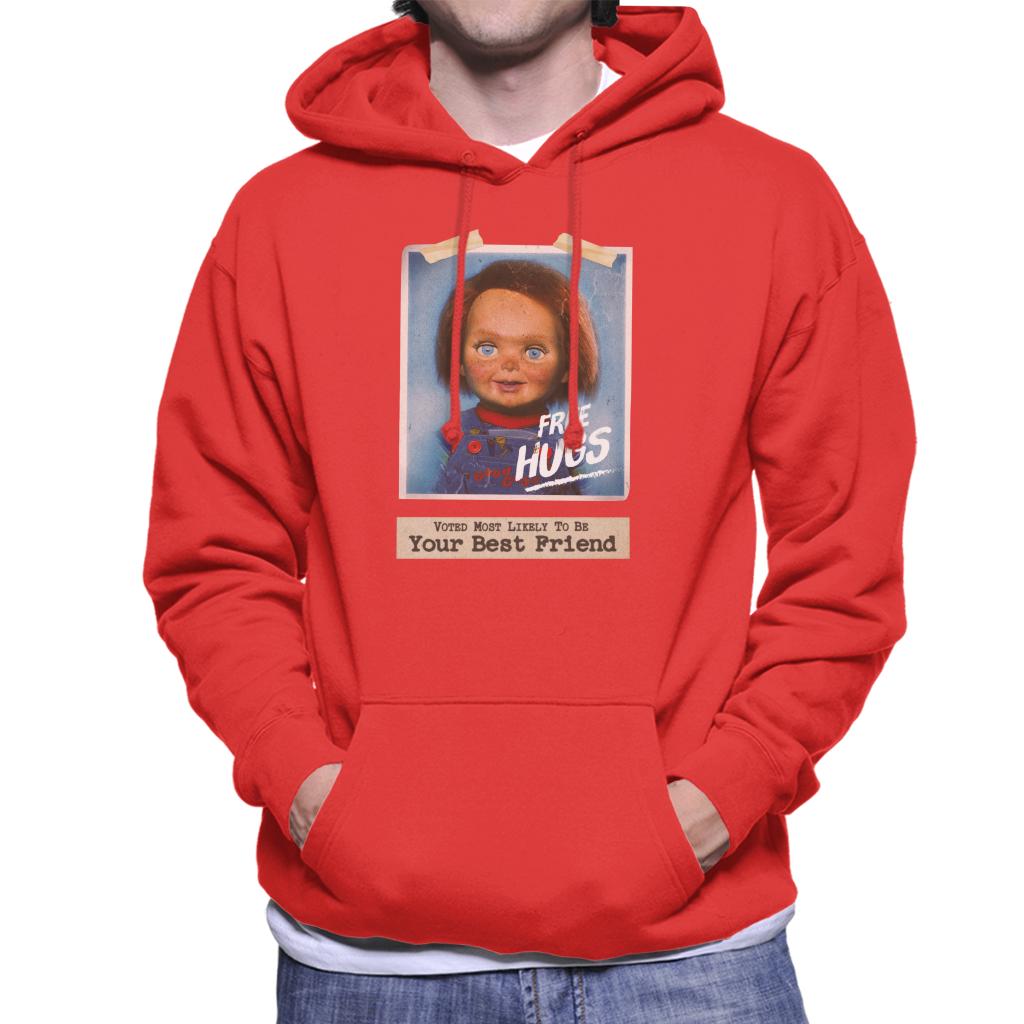 Chucky Voted Most Likely To Be Your Best Friend Men's Hooded Sweatshirt-ALL + EVERY