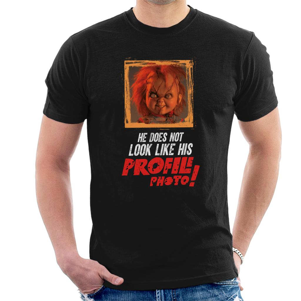 Chucky He Does Not Look Like His Profile Photo Men's T-Shirt-ALL + EVERY