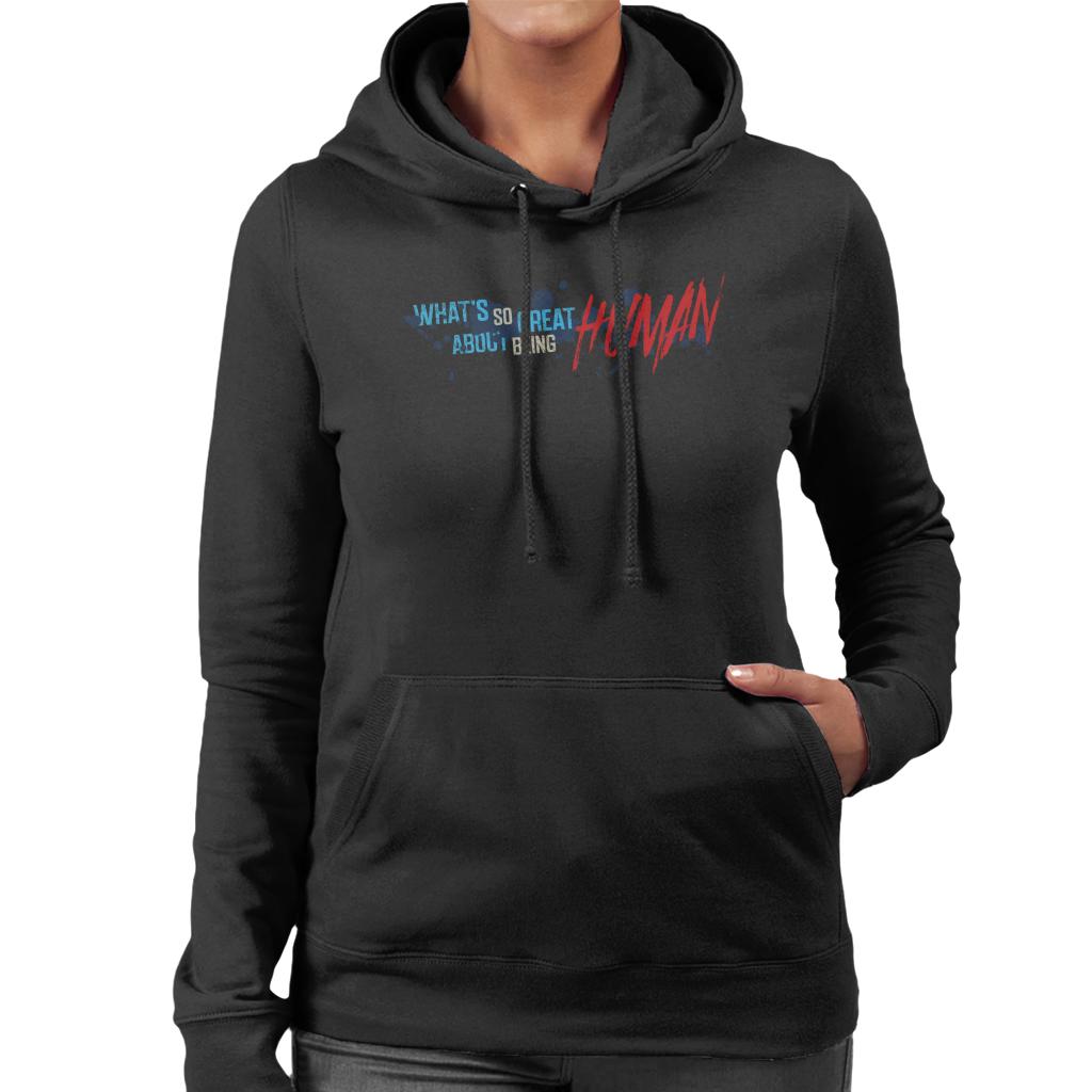 Chucky Whats So Great About Being Human Women's Hooded Sweatshirt-ALL + EVERY