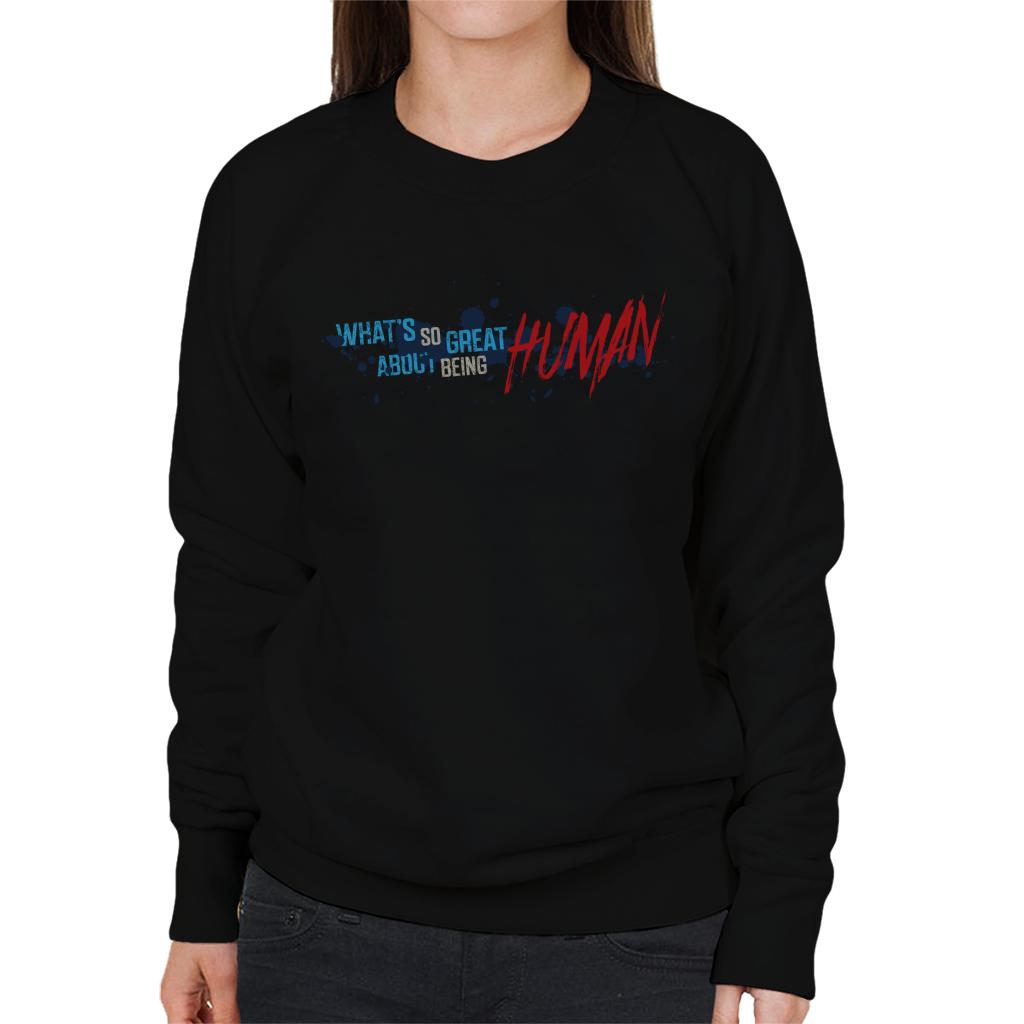 Chucky Whats So Great About Being Human Women's Sweatshirt-ALL + EVERY