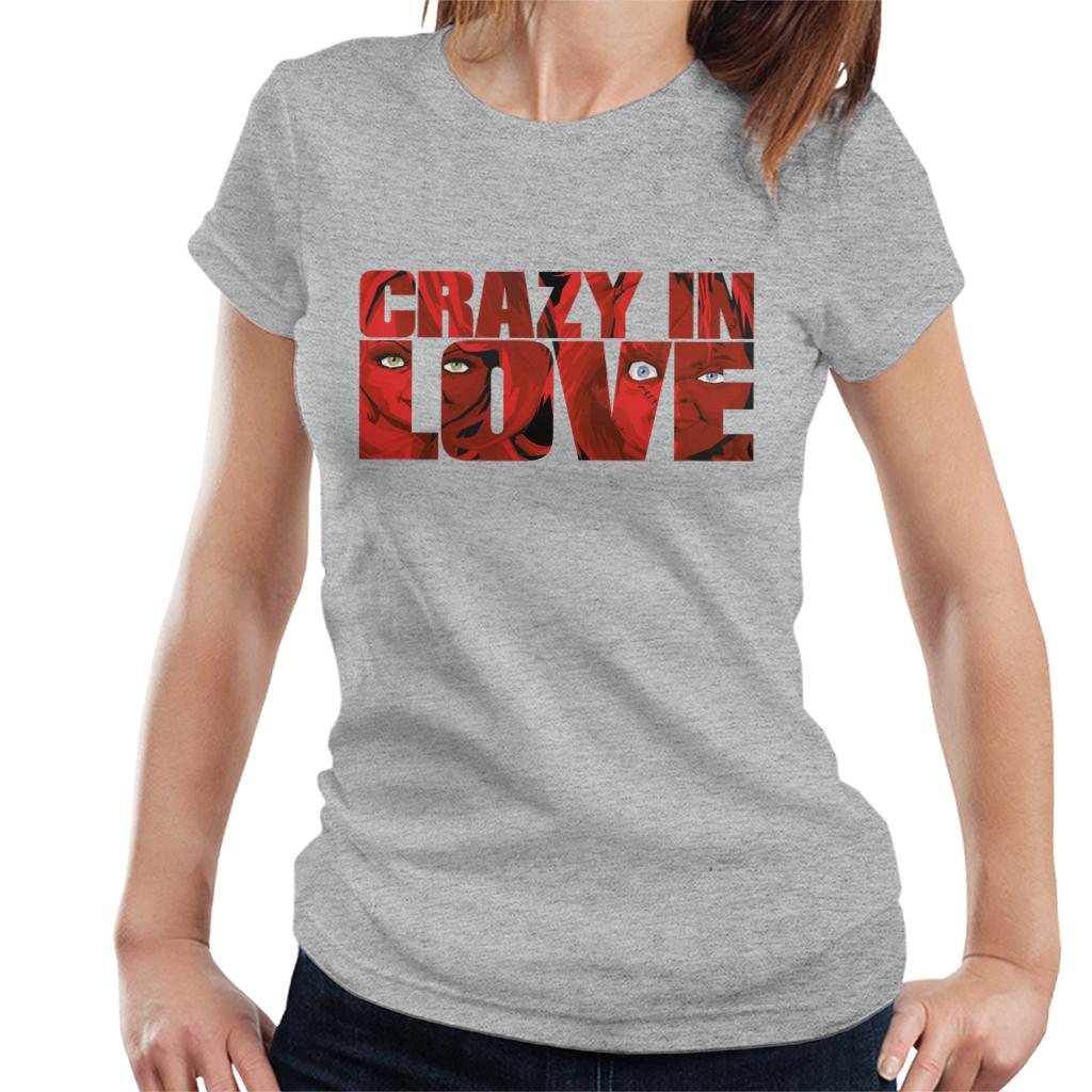 Chucky Tiffany Valentine Crazy In Love Women's T-Shirt-ALL + EVERY