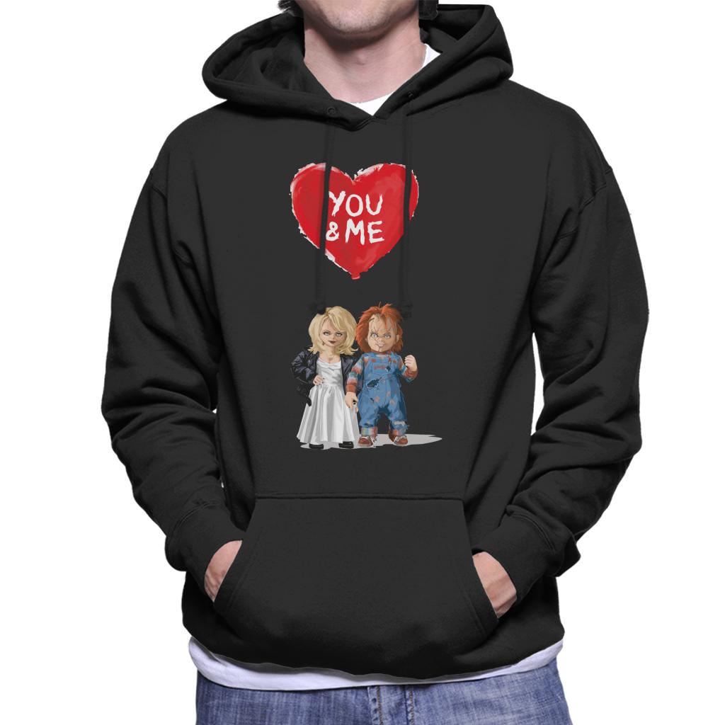 Chucky Tiffany Valentine You And Me Men's Hooded Sweatshirt-ALL + EVERY