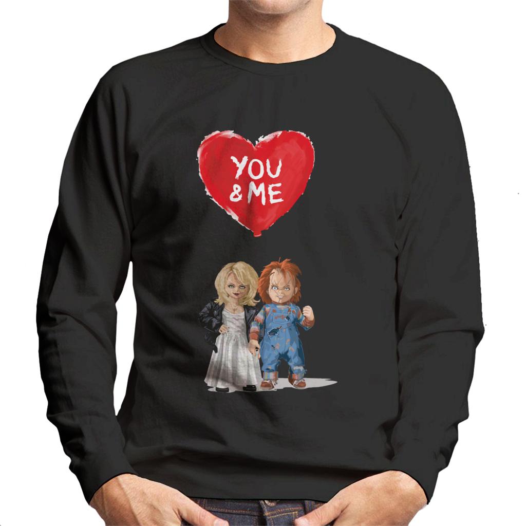 Chucky Tiffany Valentine You And Me Men's Sweatshirt-ALL + EVERY