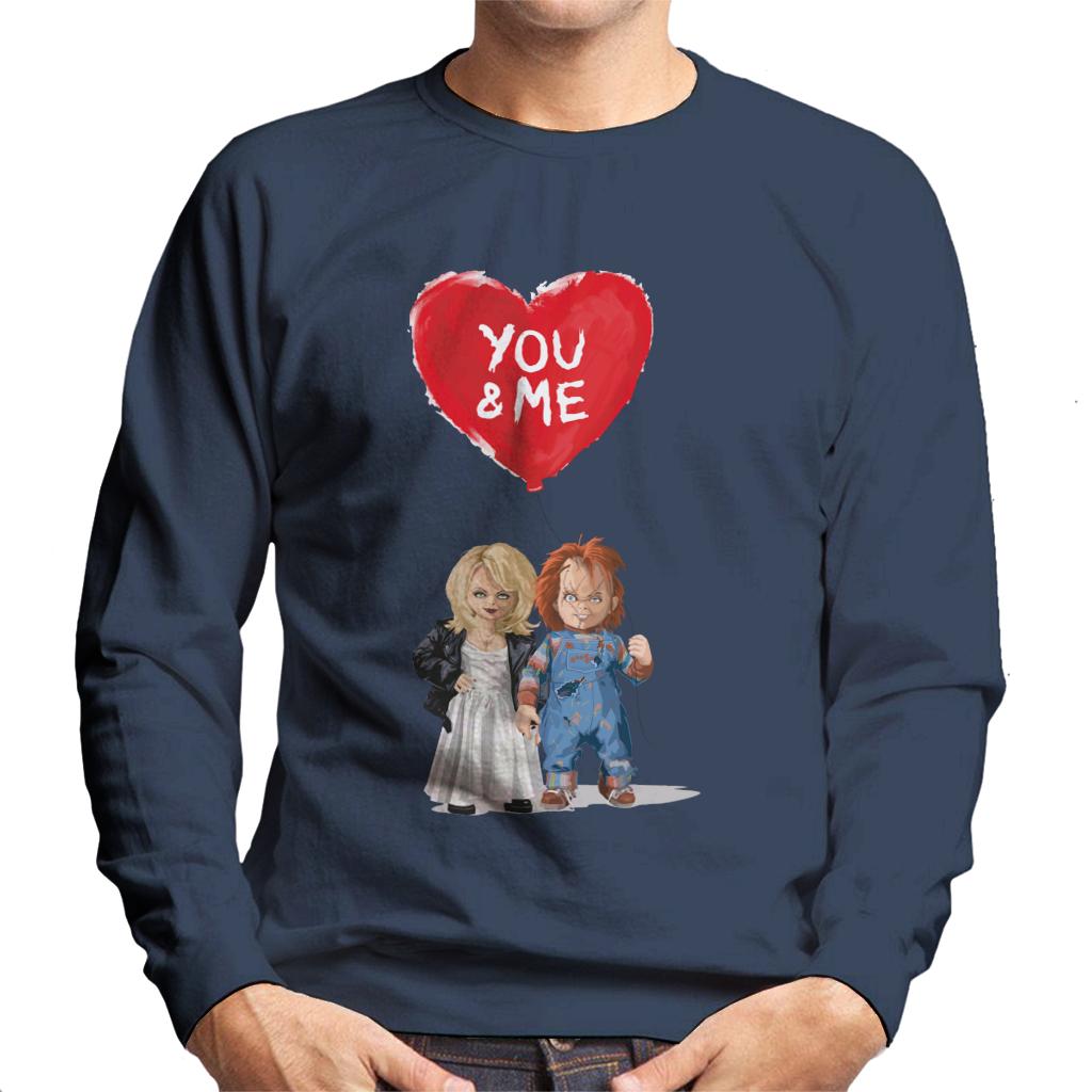 Chucky Tiffany Valentine You And Me Men's Sweatshirt-ALL + EVERY