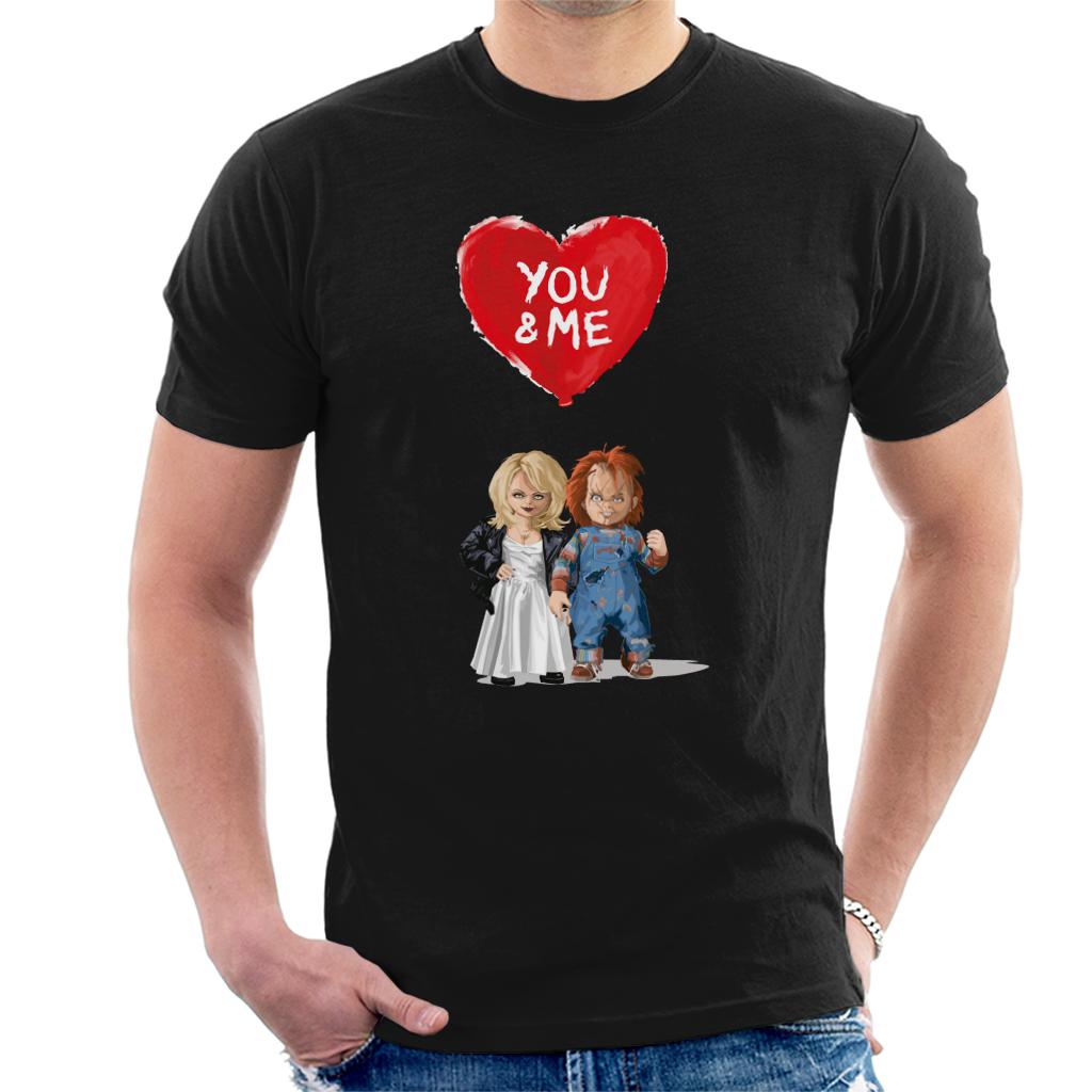 Chucky Tiffany Valentine You And Me Men's T-Shirt-ALL + EVERY