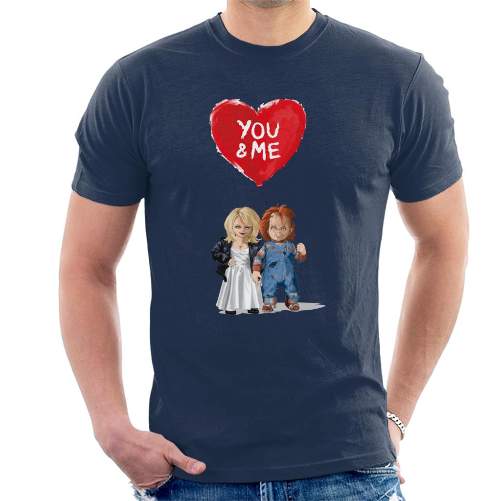 Chucky Tiffany Valentine You And Me Men's T-Shirt-ALL + EVERY