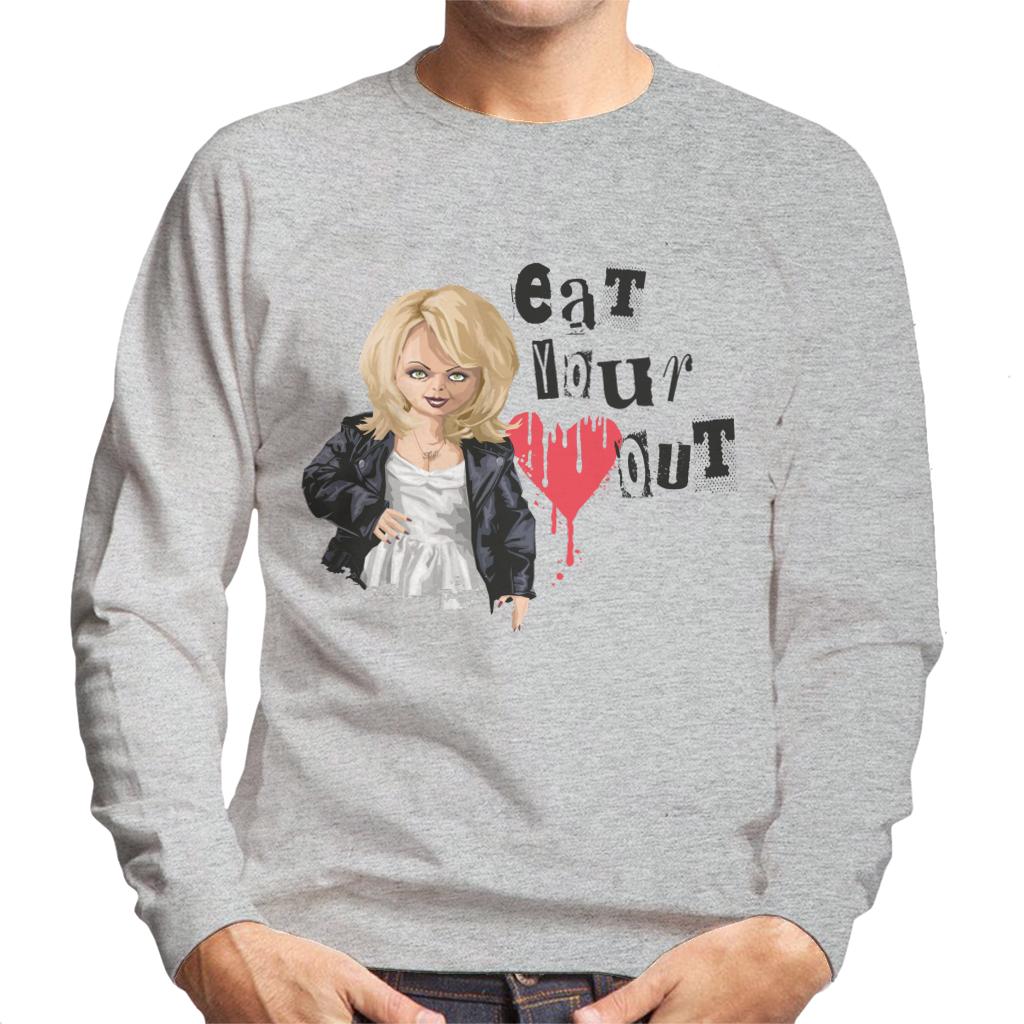 Chucky Tiffany Valentine Eat Your Heart Out Men's Sweatshirt-ALL + EVERY