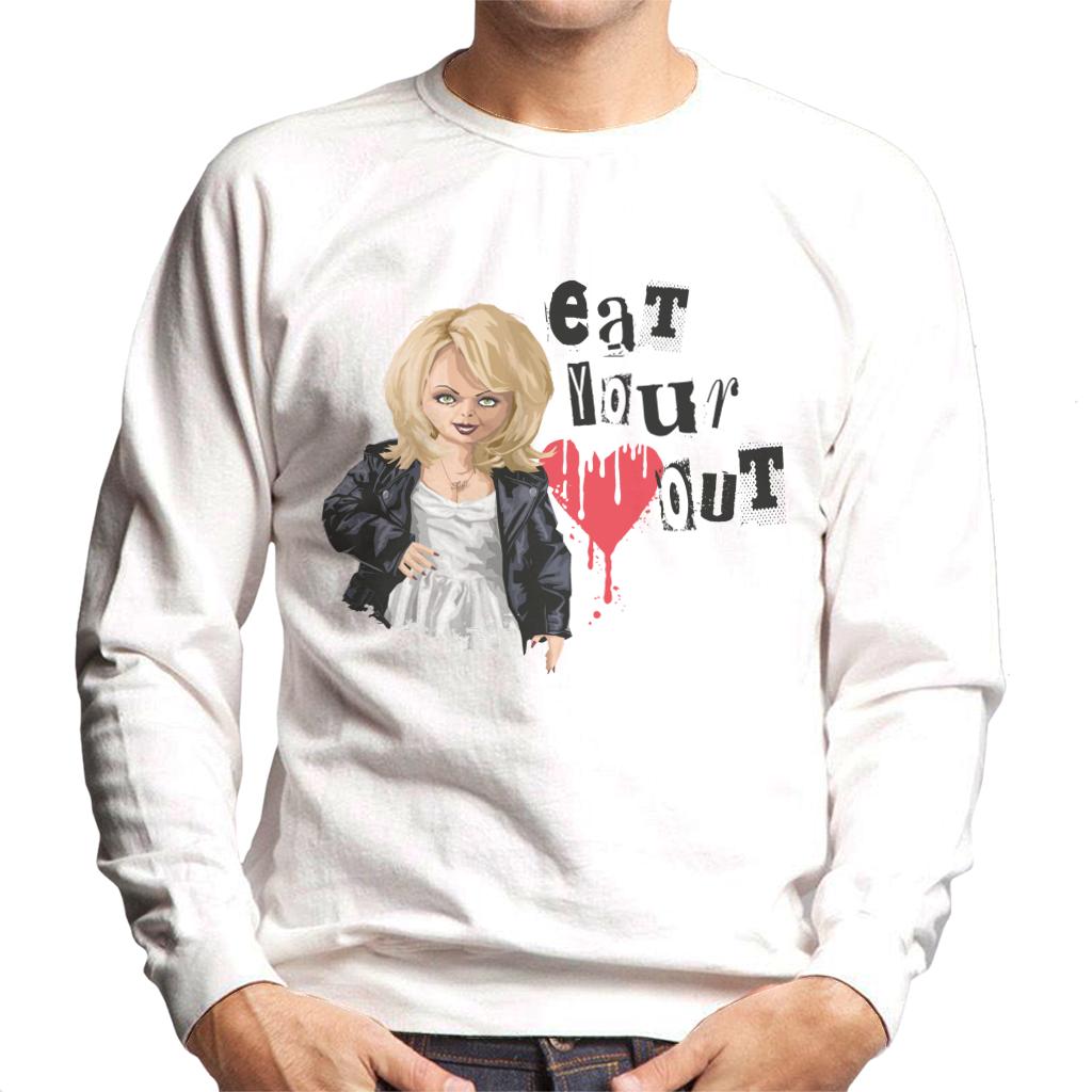 Chucky Tiffany Valentine Eat Your Heart Out Men's Sweatshirt-ALL + EVERY