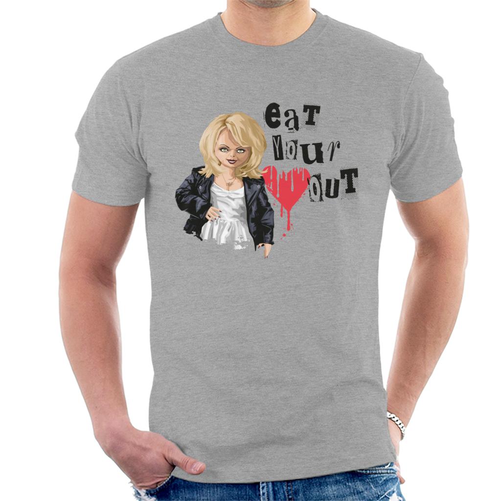 Chucky Tiffany Valentine Eat Your Heart Out Men's T-Shirt-ALL + EVERY