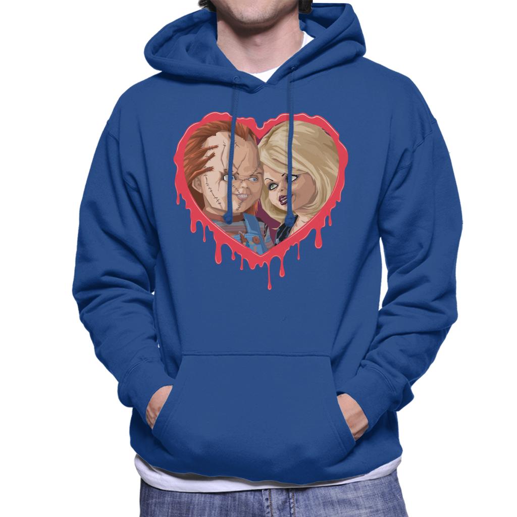 Chucky Tiffany Valentine Modern Love Men's Hooded Sweatshirt-ALL + EVERY