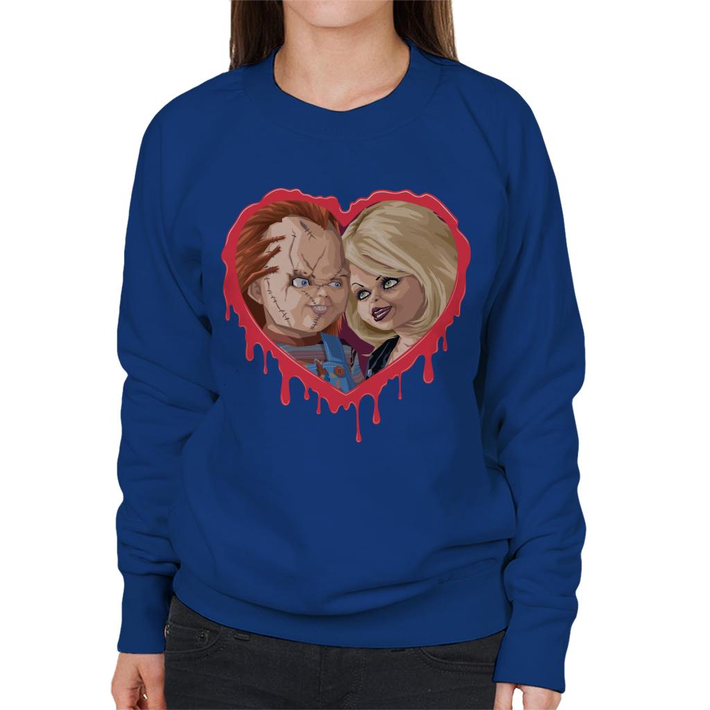 Chucky Tiffany Valentine Modern Love Women's Sweatshirt-ALL + EVERY