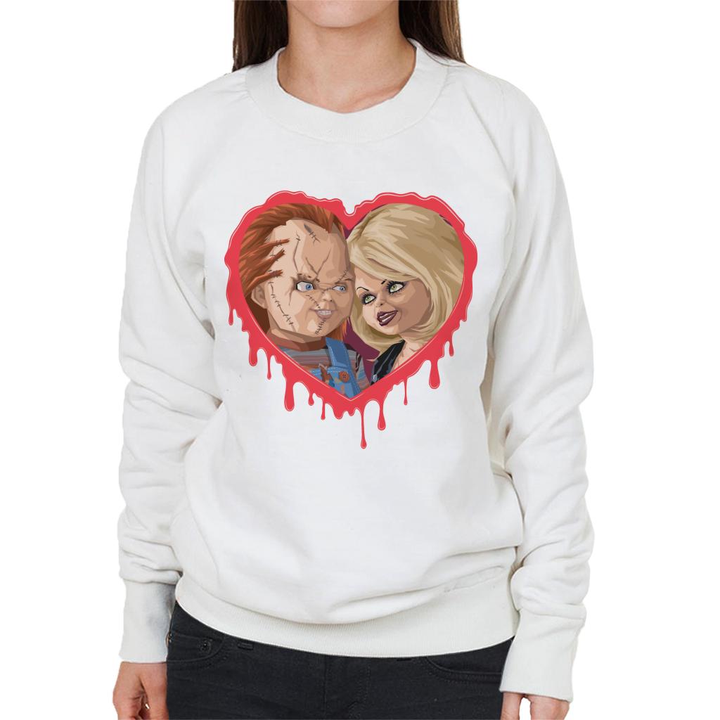 Chucky Tiffany Valentine Modern Love Women's Sweatshirt-ALL + EVERY