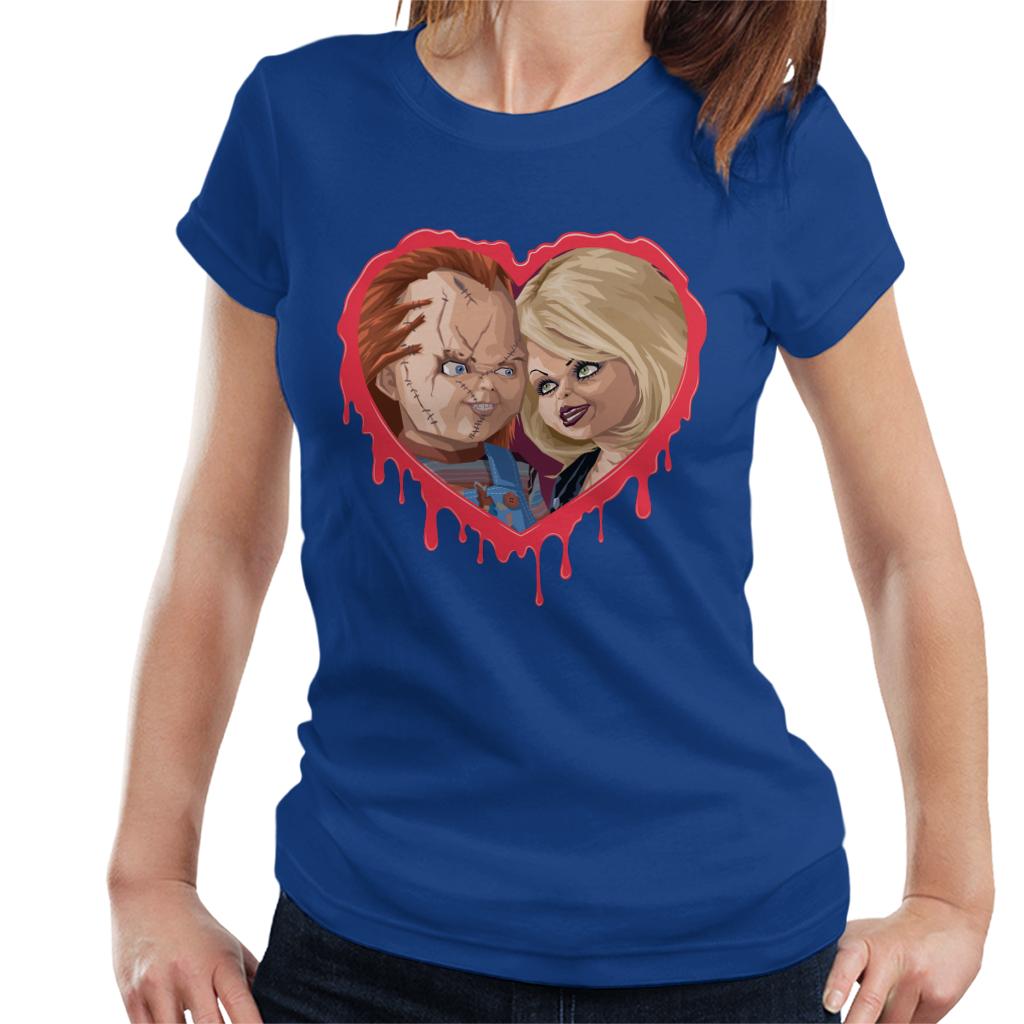 Chucky Tiffany Valentine Modern Love Women's T-Shirt-ALL + EVERY