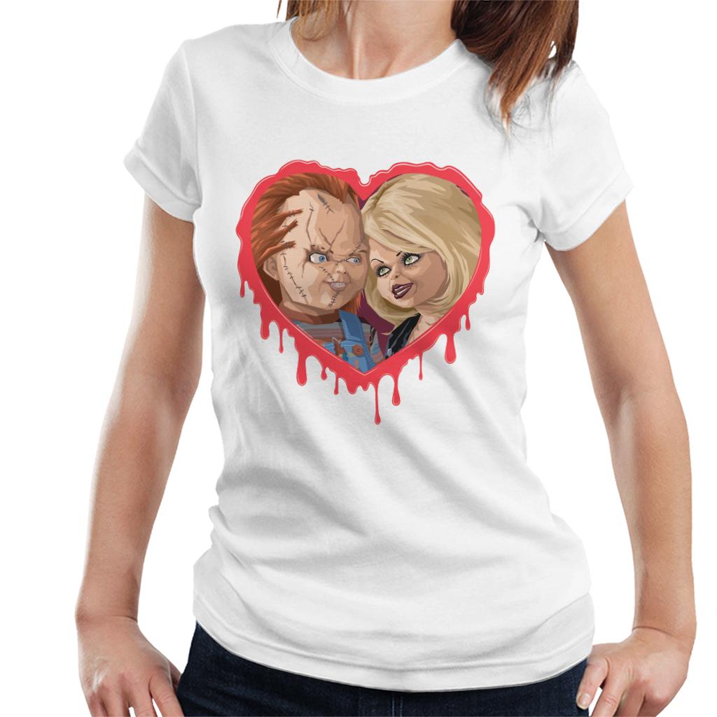 Chucky Tiffany Valentine Modern Love Women's T-Shirt-ALL + EVERY