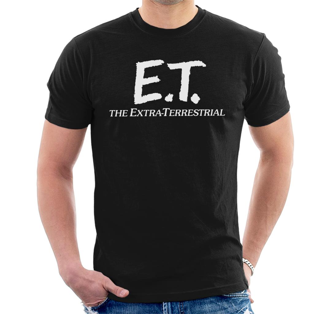 E.T. Retro Text Logo Men's T-Shirt-ALL + EVERY