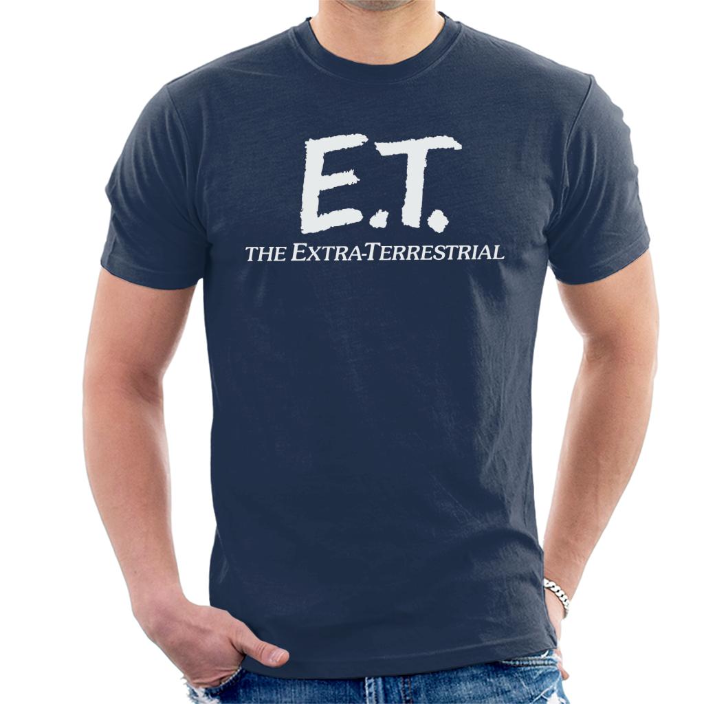 E.T. Retro Text Logo Men's T-Shirt-ALL + EVERY