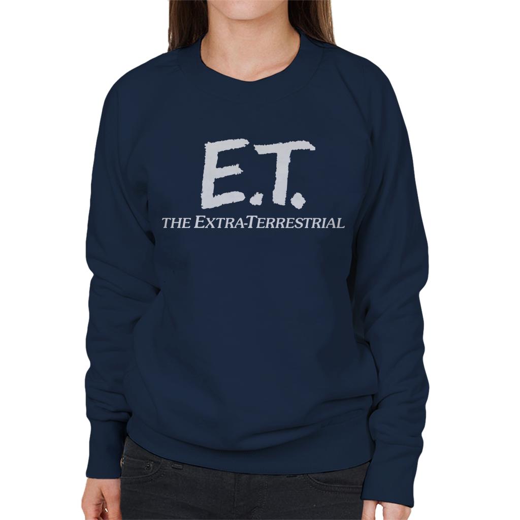 E.T. Retro Text Logo Women's Sweatshirt-ALL + EVERY