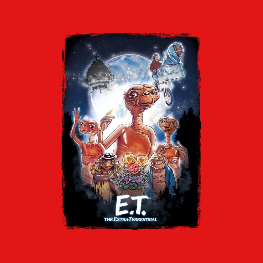 E.T. The Extra Terrestrial Cinematic Poster Montage Men's Sweatshirt-ALL + EVERY