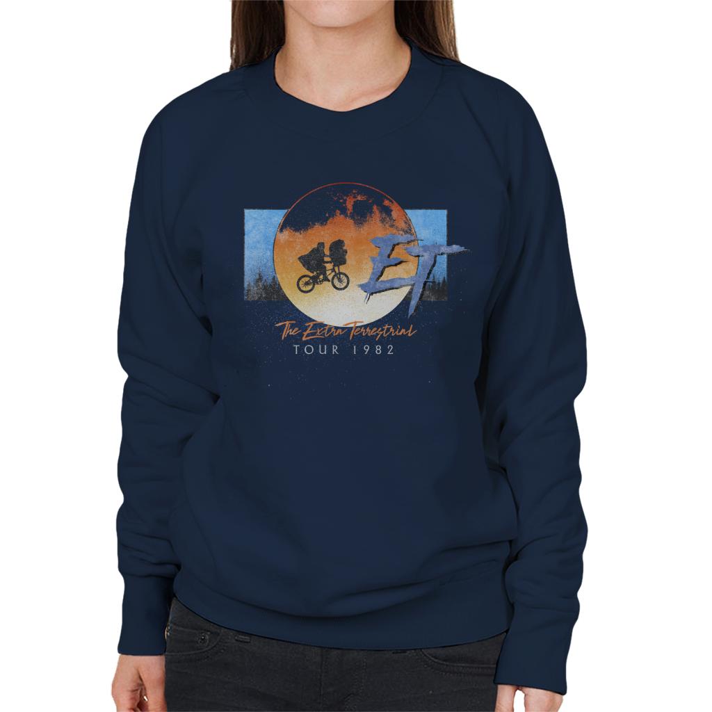 E.T. The Extra Terrestrial Tour 1982 Classic Shot Women's Sweatshirt-ALL + EVERY