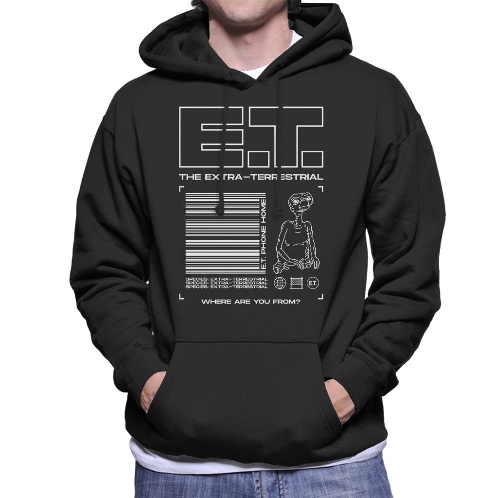 E.T. The Extra Terrestrial Where Are You From Men's Hooded Sweatshirt-ALL + EVERY