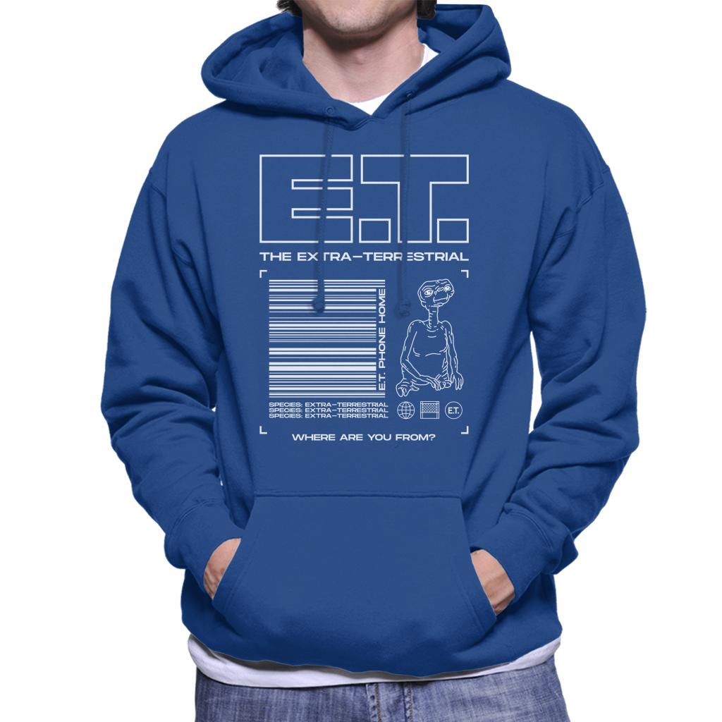 E.T. The Extra Terrestrial Where Are You From Men's Hooded Sweatshirt-ALL + EVERY