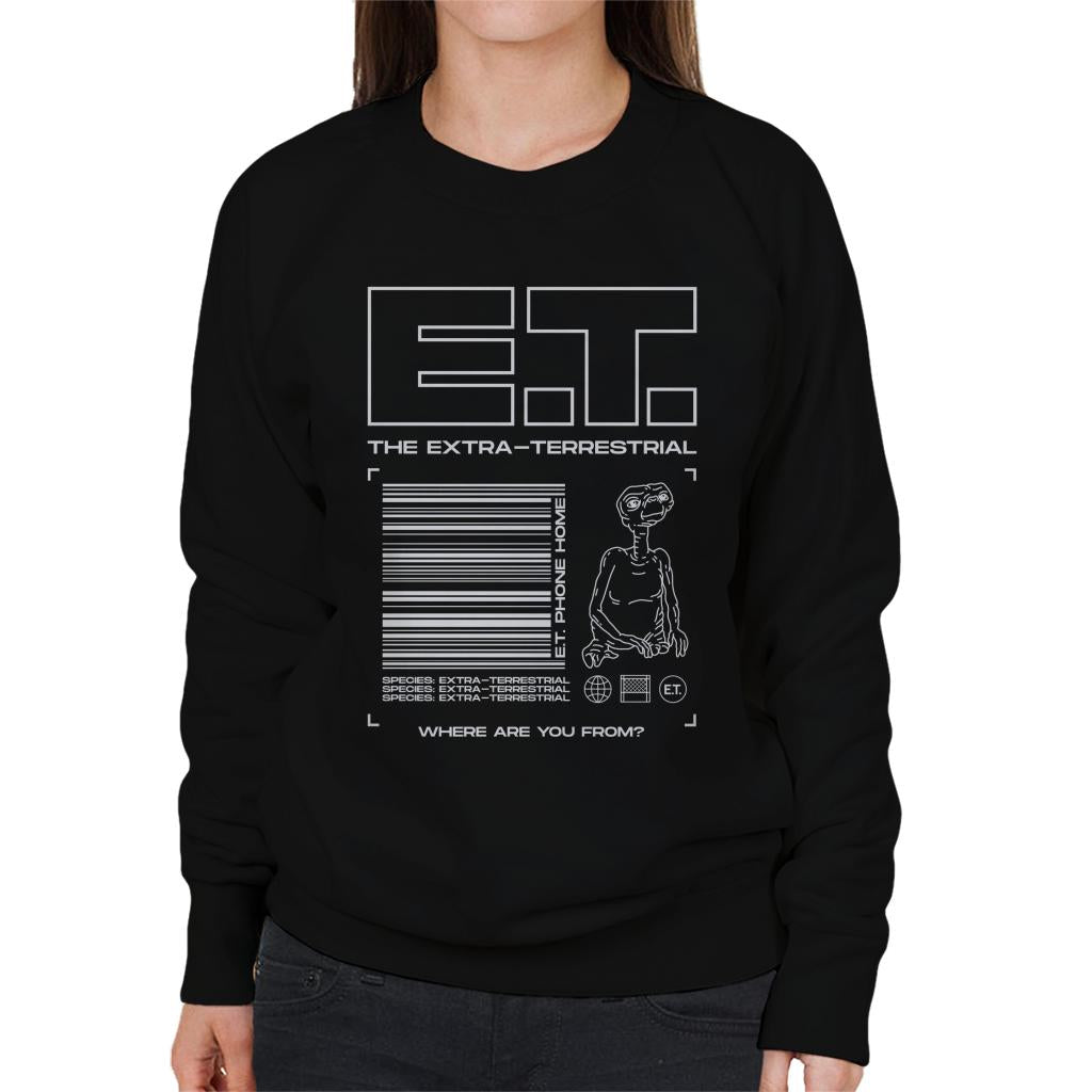 E.T. The Extra Terrestrial Where Are You From Women's Sweatshirt-ALL + EVERY