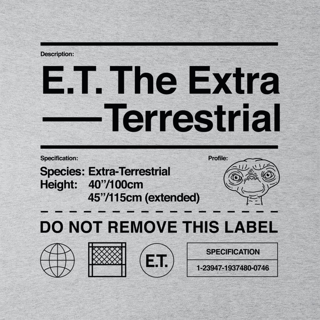 E.T. The Extra Terrestrial Specification Profile Men's Hooded Sweatshirt-ALL + EVERY