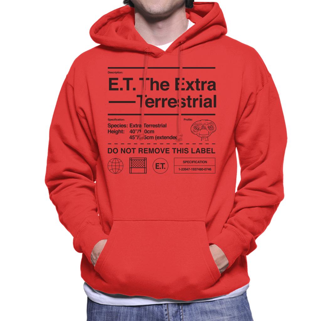 E.T. The Extra Terrestrial Specification Profile Men's Hooded Sweatshirt-ALL + EVERY