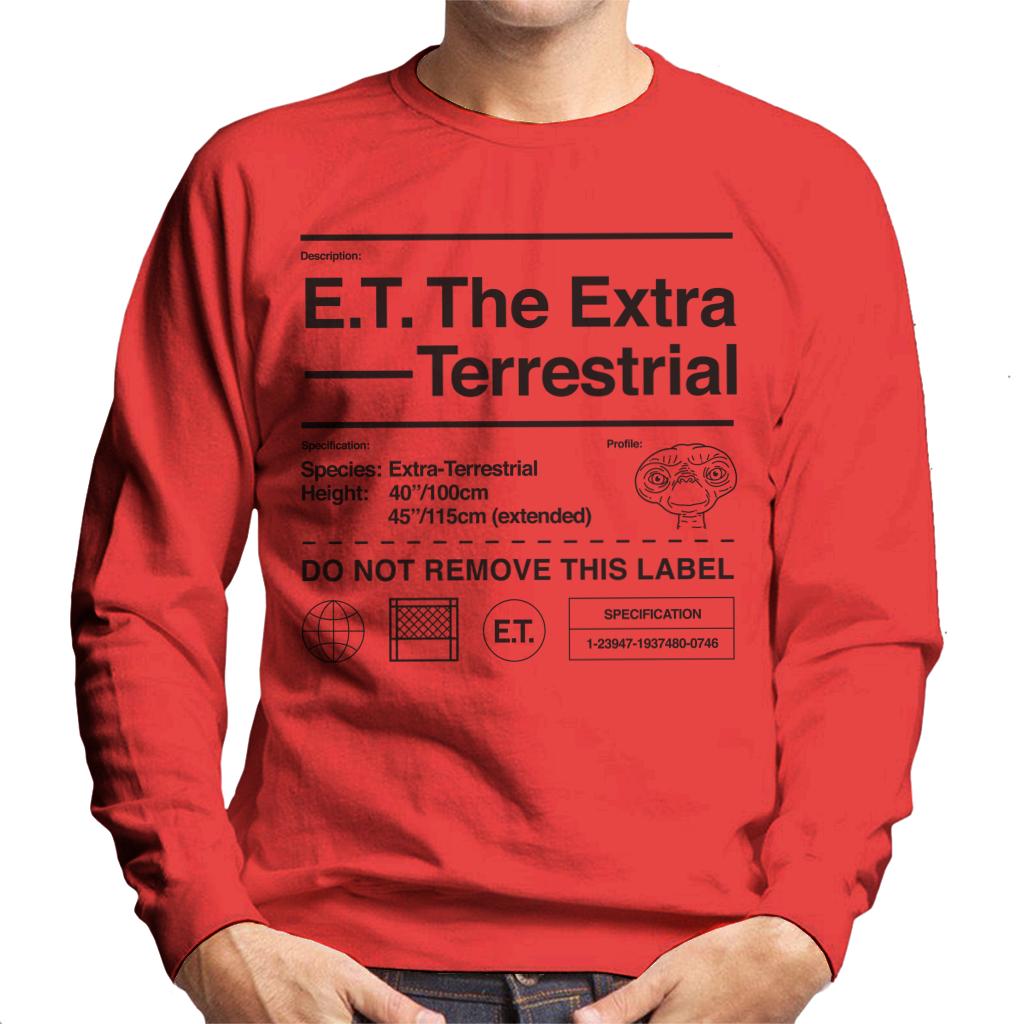 E.T. The Extra Terrestrial Specification Profile Men's Sweatshirt-ALL + EVERY