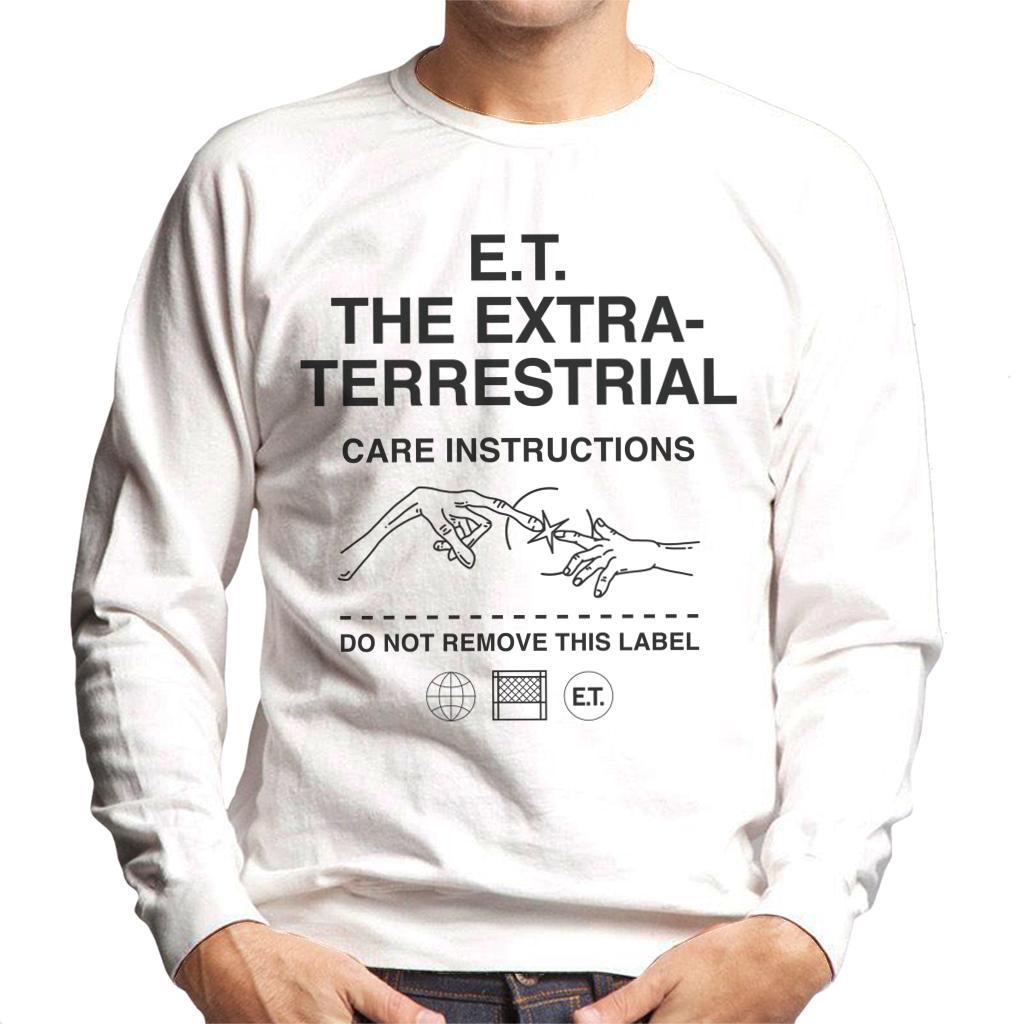 E.T. The Extra Terrestrial Care Instructions Men's Sweatshirt-ALL + EVERY