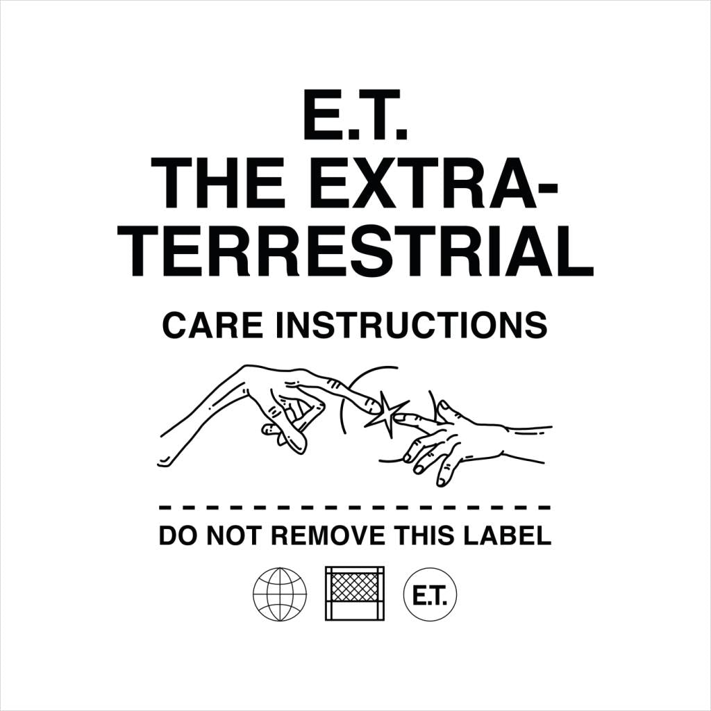 E.T. The Extra Terrestrial Care Instructions Men's T-Shirt-ALL + EVERY