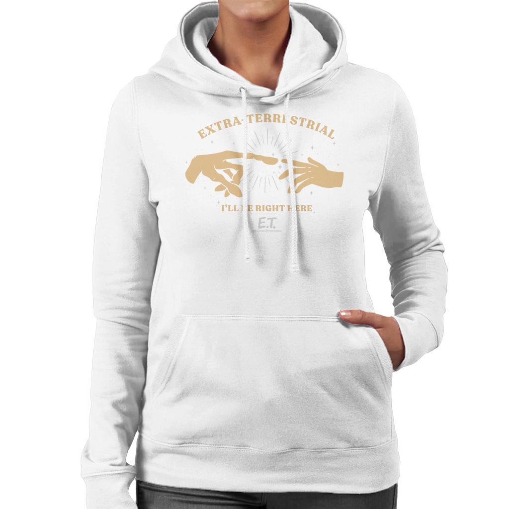 E.T. The Extra Terrestrial Ill Be Right Here Women's Hooded Sweatshirt-ALL + EVERY