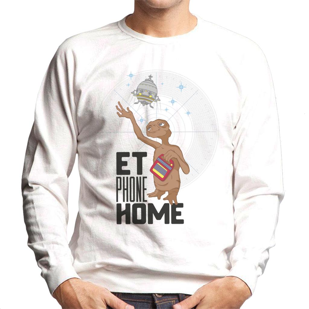 E.T. Phone Home Looking At Spacecraft Men's Sweatshirt-ALL + EVERY