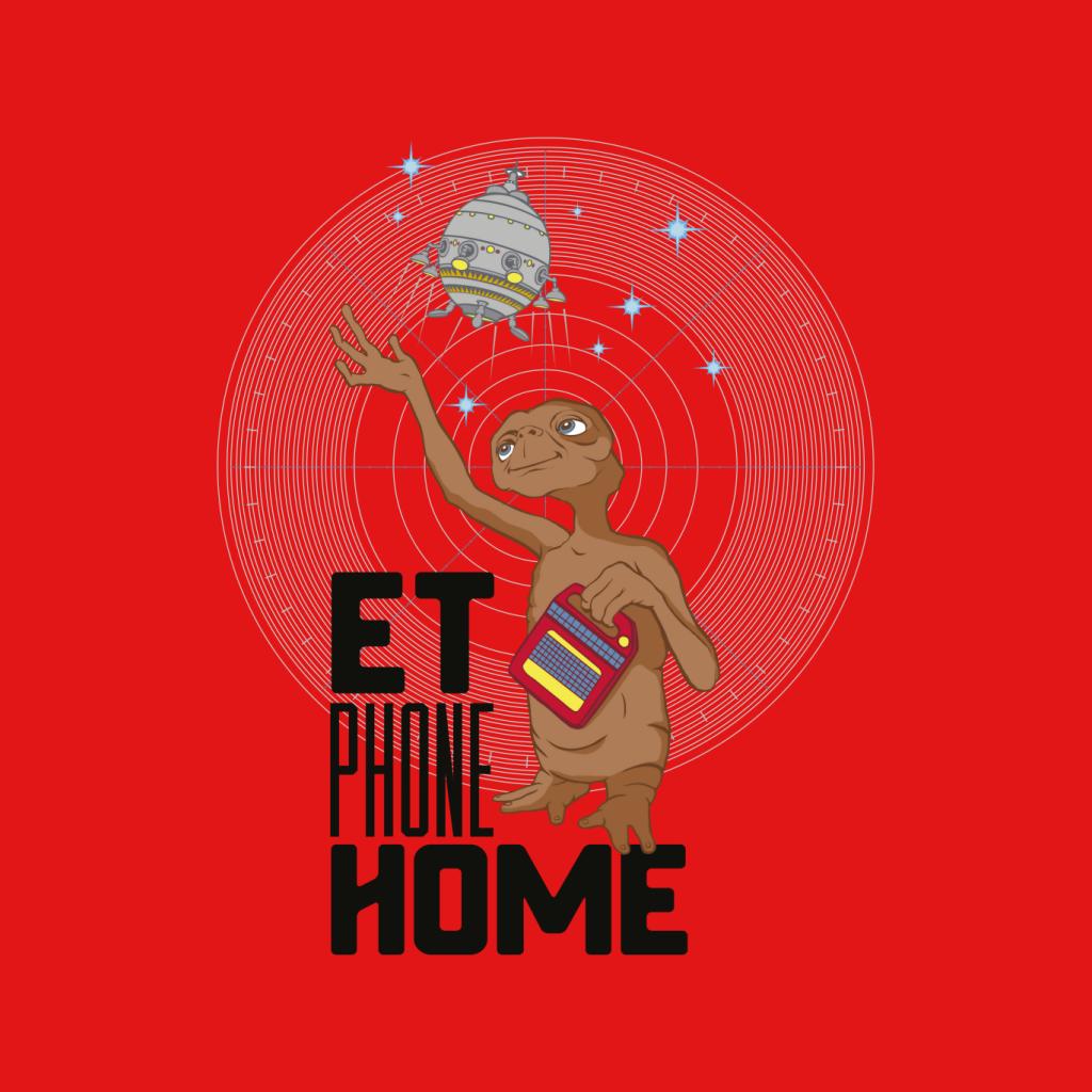 E.T. Phone Home Looking At Spacecraft Men's T-Shirt-ALL + EVERY