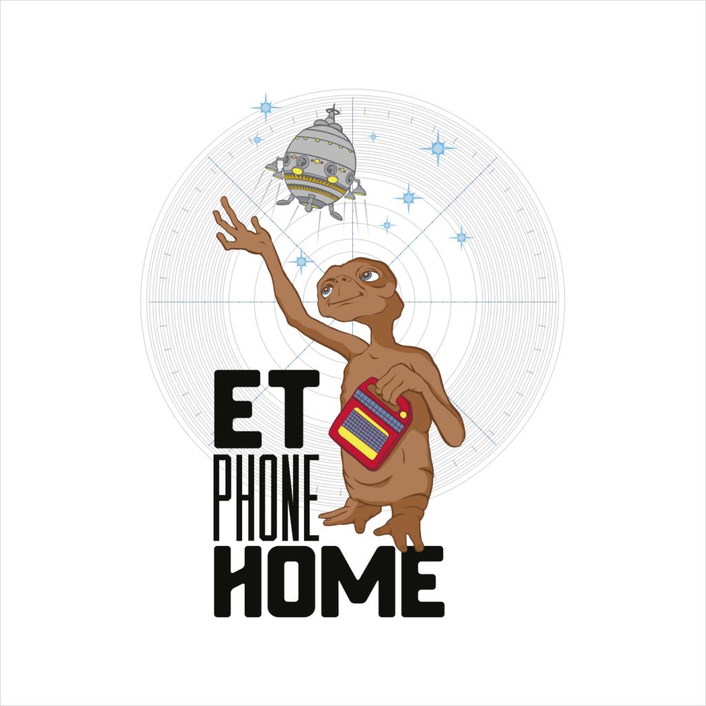 E.T. Phone Home Looking At Spacecraft Men's T-Shirt-ALL + EVERY