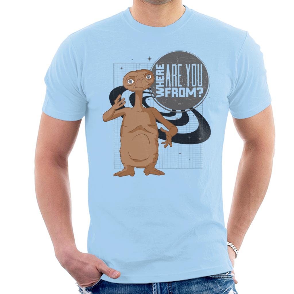 E.T. Where Are You From Men's T-Shirt-ALL + EVERY